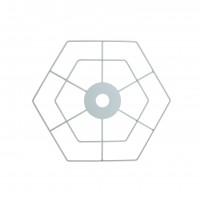 FixtureDisplays® Hexagon Hub 10.5x10.5