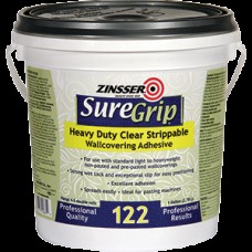 Zinsser 02881 1G Suregrip 122 HD Clear Strippable Wallcovering Adhesive 117055