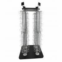 DVD, CD, BlueRay, Literature,Greeting Card Postcard Rack Display High Capacity 128 Adjustable Pockets 5.1