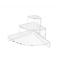 Triangle Shaped Acrylic Risers, Set of 3 - Clear 119927