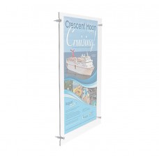 24 x 36 Acrylic Sign Holder for Wall, Standoff Hardware - Clear 119947