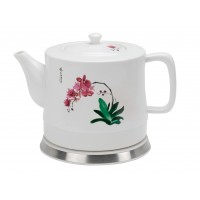 FixtureDisplays® Teapot, Ceramic  w/electronic Steeping/Warm Station 12030