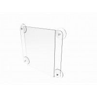 FixtureDisplays® Clear Window Signs Plexiglass Acrylic Feature 8-1/2