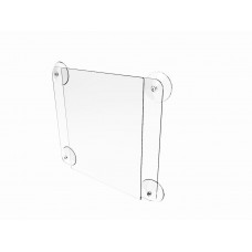 FixtureDisplays® Clear Window Signs Plexiglass Acrylic Feature 8-1/2