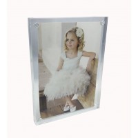 FixtureDisplays® Deluxe Thick Plexiglass Acrylic Picture Frame Magnetic Closure 4.25*5.75