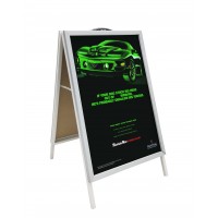 FixtureDisplays® A-Frame Sidewalk Sign MenuBoard Snapframe Restaurant 2-Sided A-Board Graphic Poster Banner 13789