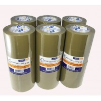 FixtureDisplays® 24 Rolls Brown Sealing Tape Carton Packing Box Tape 2.83