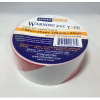 FixtureDisplays® 36 Rolls Red/White Safety Warning Tape 1.89