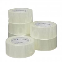 FixtureDisplays® 6 Rolls Clear Sealing Tape Carton Packing Box Tape 2