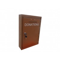 FixtureDisplays Aluminum Metal Durable Outdoor Donation Box Charity Box Fundraising Box Tithes and Offering Box 12x17x3.5