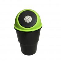 FixtureDisplays® Green&Black Portable Mini Car Garbage Can Convenient Traveling Rubbish Holder Vehicle Dust Bin 14779-GREEN