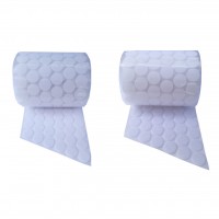 FixtureDisplays® White Hoop & Loop Dot Glue Dot Craft Tape Vel Crow Adhesive Dot 500Set 17MM DIA 15033
