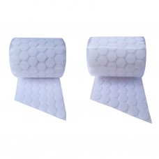 FixtureDisplays® White Hoop & Loop Dot Glue Dot Craft Tape Vel Crow Adhesive Dot 500Set 17MM DIA 15033