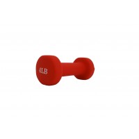FixtureDisplays® Women's Neoprene Coated Dumbbell  Workout Weight 4LBS RED Color 15207-4LB-RED-1PC