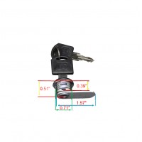 FixtureDisplays® Cam Lock For Suggestion Mailbox Donation Box 15211LOCK