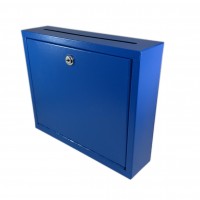 Multipurpose, Wall Mountable, Medium Size, Suggestion Box, Donation Box, Drop Box, Mailbox,Cash Box 15212 blue