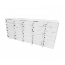 FixtureDisplays® 30-Slot Cell Phone iPad Mini STORAGE Station Lockers Assignment Mail Slot Box 15254 Pre-order only No Charging Capability - For Charging Lockers purchase SKU 15252.Pre-Order Only