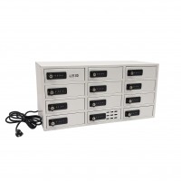 FixtureDisplays 12-Slot Cellphone Mini Charging Station Combination Locker Assignment Mail Slot Box USB Female Ports 15259