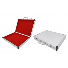 FixtureDisplays® Aluminum Protective Case Mahjong Chips Briefcase Works With Majong Tiles Up To 1 1/8 X 1 9/16 X 3/4