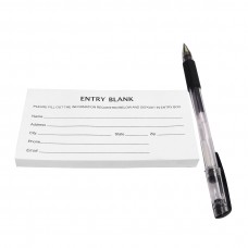 FixtureDisplays® Entry Form Pads for Raffles, Contests, Ballot, Drawings; 5.1