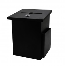 Black Donation Box Suggestion Box Charity Box Ballot Box Fundraising Box Collection Box 6-3/4