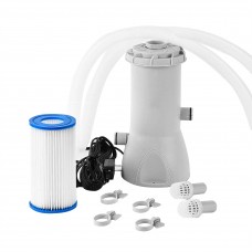 FixtureDisplays® Cartridge Filter Pump for Above Ground Pools Kit 1000 GPH Pump Flow Rate Ideal for 6000 Gallon Pools 1.25 