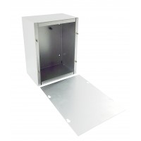 FixtureDisplays® Sheet Metal Junction Box with Lift-off Screw Cover, 6 x 8 x 4