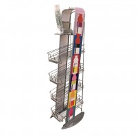 Tall Beverage Rack Water Juice Wine Display Stand, Graphics included, Compitable with VitaminWater 59