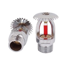 FixtureDisplays® 2 Pcs 1/2BSP Male Thread Upright Sprayer Fire Sprinkler Head 155F 68C 16057-2PK