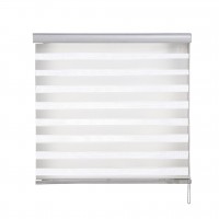 FixtureDisplays® Window Blind Sheer Privacy Blinds Window Light Filter Pleated Fabric Shade White 16829-23.5 X 72