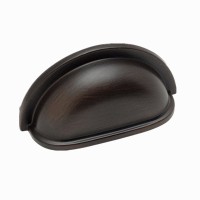 FixtureDisplays® 1 Pack (10 pcs) of Oil Rubbed Bronze Cabinet Pulls Hardware Bin Cup Drawer Handle Pull - 3