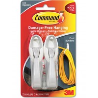 FixtureDisplays® 3M 17304 WHITE COMMAND CORD BUNDLERS 17119