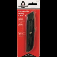FixtureDisplays® ASR 66-0437 BLACK METAL RETRACTABLE UTILITY KNIFE 17599