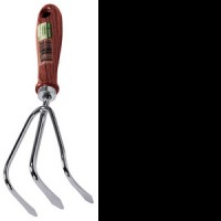 FixtureDisplays® AMES 1983700 CHROME PLATED HAND CULTIVATOR 17622