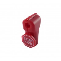 FixtureDisplays® 50pcs Red Retail Shop Security Display Hook Anti Sweep Theft Security Hook Lock with Logo 