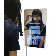 FixtureDisplays® Versatile Smart Mirror Magic Mirror with Clock Weather News Bathroom Office Mirror 18189-2