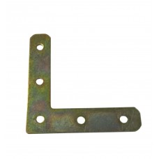 FixtureDisplays® 10PK Galvanized Metal Furniture 70mm x 70mm L Shape Flat Plate Corner Brace Bracket 18206-BRONZE-10PK