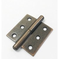 FixtureDisplays® 2PK Antique Copper Closet Hinge Wood Gift Box Cabinet Drawer Hinge Door Hinge Butt Hinge 18223-2PK