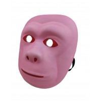 FixtureDisplays® Pink Ape PVC Mask Costume Accessory Child Kids Adult Jungle Animal Holloween 18343-APE