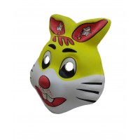 FixtureDisplays® Cute Bunny PVC Mask Costume Accessory Child Kids Adult Jungle Animal Holloween 18343-BUNNY