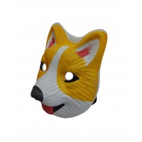 FixtureDisplays® Fox PVC Mask Costume Accessory Child Kids Adult Jungle Animal Holloween 18343-FOX