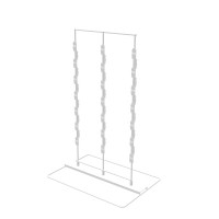 FixtureDisplays® Clip n Strip Rack Retail Countertop Clipper Strip Stand Store Chips Bag Stand 18460-WHITE