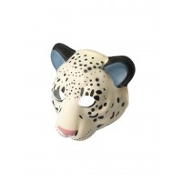 FixtureDisplays® Used Leopard PVC Mask Costume Accessory Child KidsAdult Jungle Animal Holloween 18515