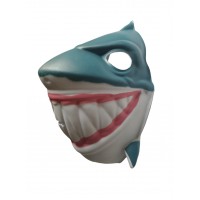FixtureDisplays® Used Shark PVC Mask Costume Accessory Child KidsAdult Ocean Animal Holloween 18517