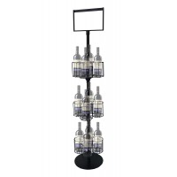 FixtureDisplays® Wine Bottle Rack Liquor Rack Wire Metal Champagne Display Bar Storage Stand 19414