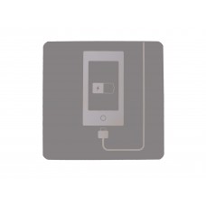 FixtureDisplays® Grey Cellphone Charger Sign Restaurant Cellphone Charger Sign Restarea Charging Sign 20825ChargerGREY
