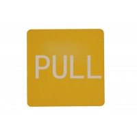 FixtureDisplays® Yellow Door Sign PULL Door Direction Signage Public Doors Resturants PULL Door Sign 20825PULLYELLOW