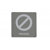 FixtureDisplays® Grey Privat No-Entry Office Sign Limit Access Area Sign Manager Office Sign 20825PrivateGREY