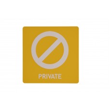 FixtureDisplays® Yellow Privat No-Entry Office Sign Limit Access Area Sign Manager Office Sign 20825PrivateYellow