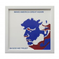 FixtureDisplays® Donald Trump Portrait On High-quality Acrylic Wall Art Décor, Ready to Hang! 21454-WHITE
